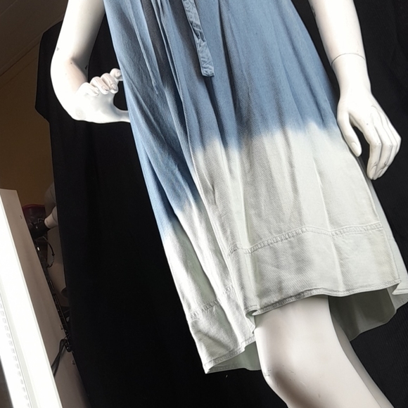 Splendid Indigo Lace-Up Sleeveless Midi Dress - Picture 6 of 11